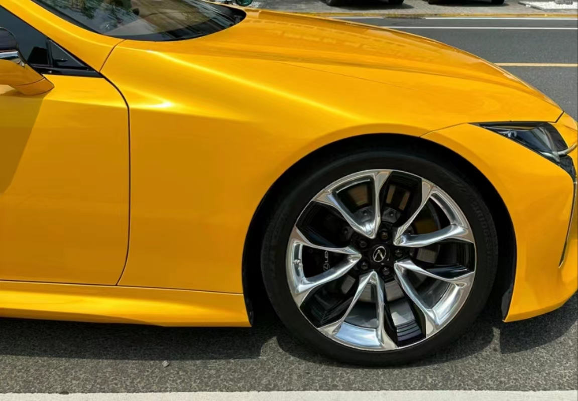  Ravoony Plus Glossy Metallic Yellow Car Wrap review Tate Gary 01