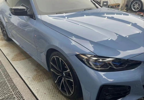 Ravoony Plus PET Gloss China Blue Car Vinyl Wrap review 