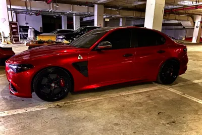 Ravoony Plus Gloss Metallic Vampire Red Vinyl Car Wrap review Christian  Lira