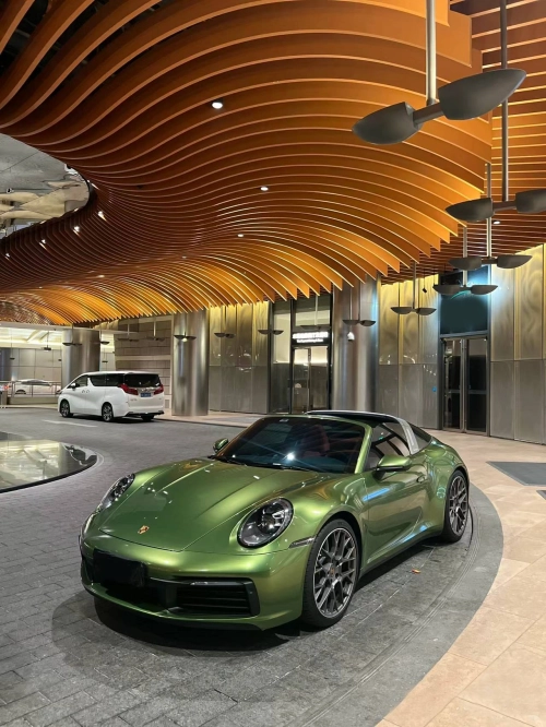 Ravoony Plus Glossy Metallic Mamba Green Car Vinyl Wrap review 