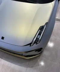 Ravoony Plus Ultra-Matte Gold Blue Car Vinyl Wrap review 3
