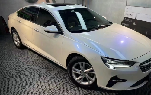 Ravoony Plus PET Glossy White to Blue Car Vinyl Wrap review 