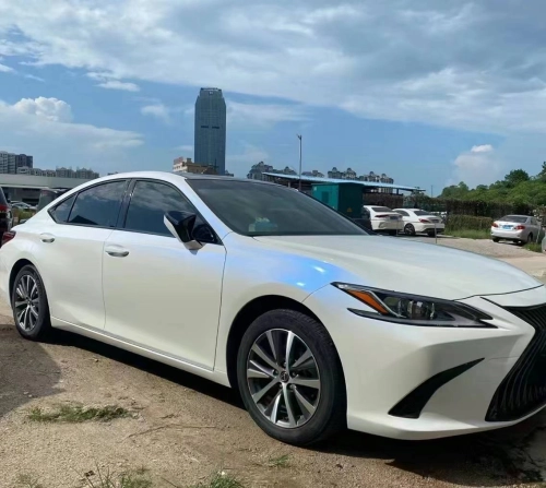 Ravoony Plus PET Glossy White to Blue Car Vinyl Wrap review 