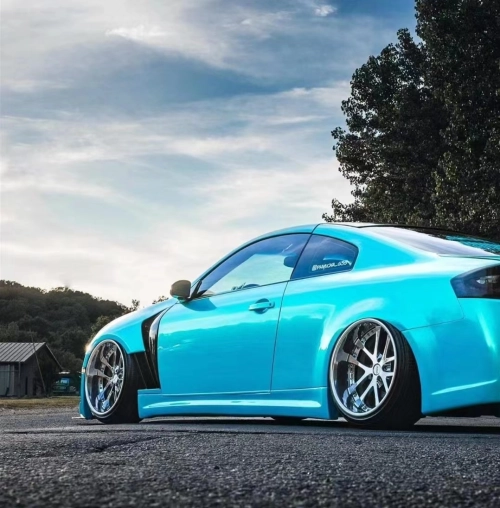  Ravoony Plus Gloss Metal Paint Ocean Blue Car Wrap review 