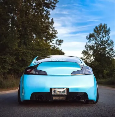  Ravoony Plus Gloss Metal Paint Ocean Blue Car Wrap review Darius Smith 01