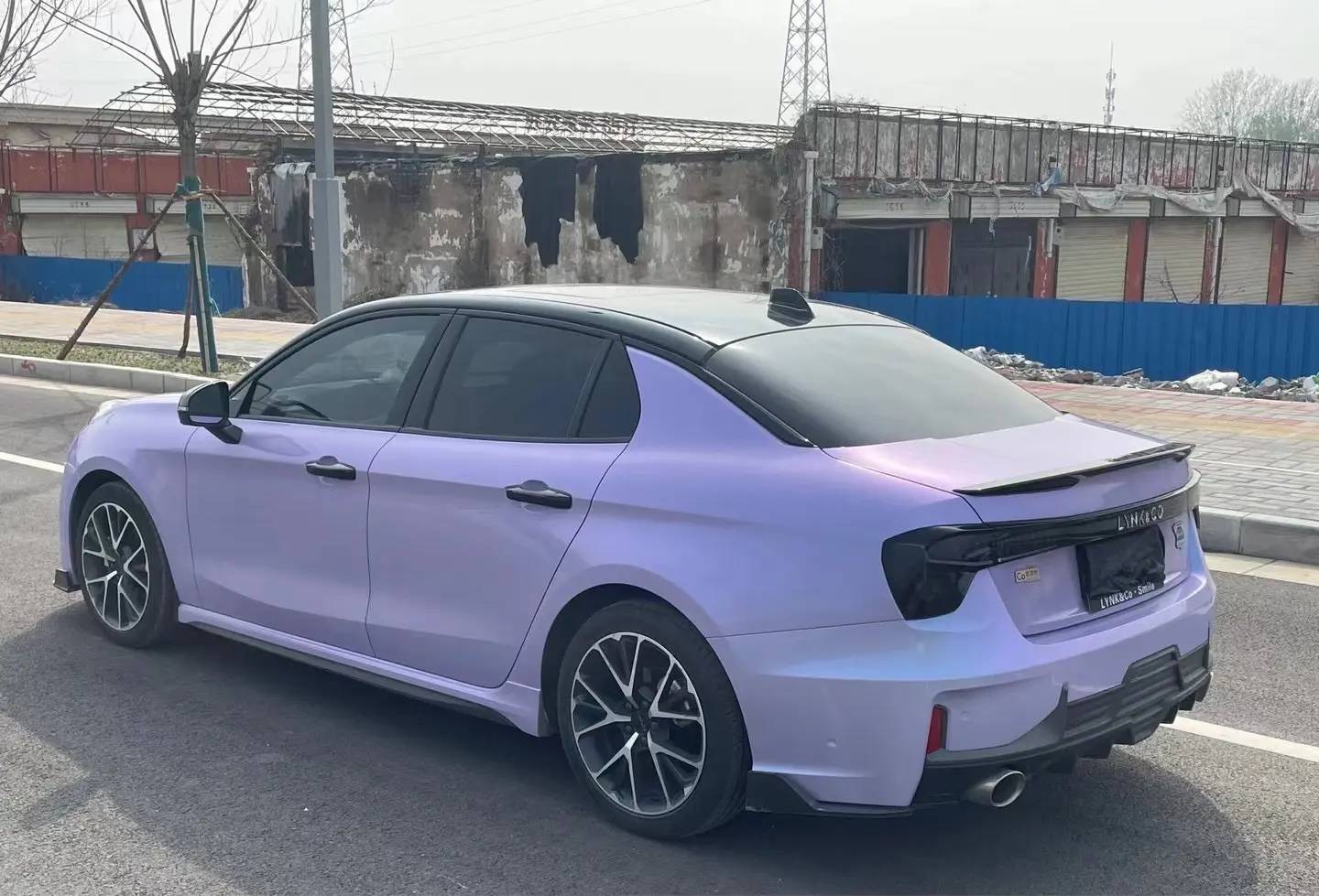 Ravoony Plus Glossy Twin Silver Purple Car Vinyl Wrap review Isaac Morales