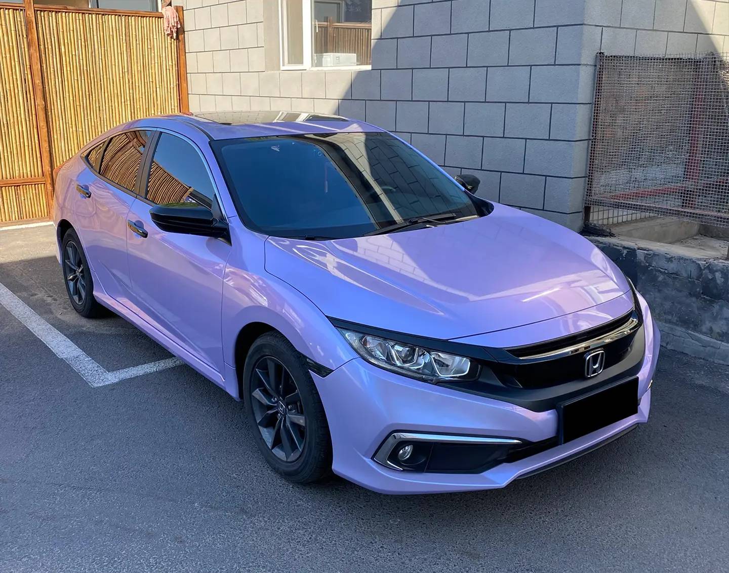 Ravoony Plus Glossy Twin Silver Purple Car Vinyl Wrap review Richard McInnis 00