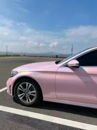 Ravoony Plus Gloss Laser Light Pink Car Wrap review 1