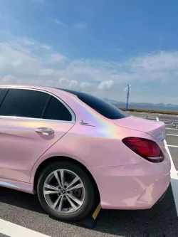 Ravoony Plus Gloss Laser Light Pink Car Wrap review Raemar Williams 04