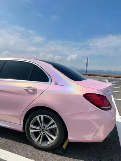 Ravoony Plus Gloss Laser Light Pink Car Wrap review Raemar Williams 03