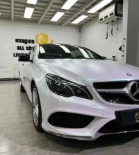 Ravoony Plus Matte Aurora White Car Vinyl Wrap review 1