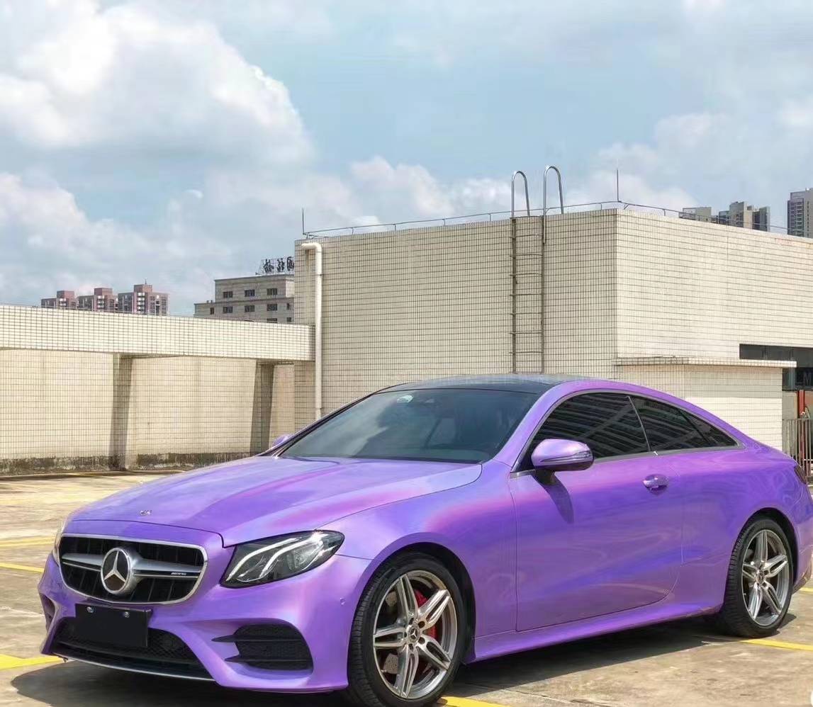 Ravoony Plus Glossy Laser Light Purple Car Wrap review Eric Keith 02