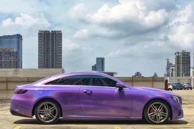 Ravoony Plus Glossy Laser Light Purple Car Wrap review Eric Keith 00
