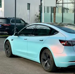   Ravoony Plus Matte Twin Pink Blue Car Vinyl Wrap review Mike Murphy 02