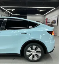 Ravoony Plus Glossy Crystal Glacier Blue Car Wrap review 1