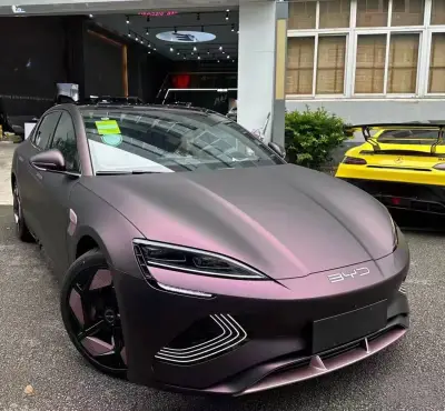   Ravoony Plus Ultra Matte Black Purple Car Vinyl Wrap review dana ballas