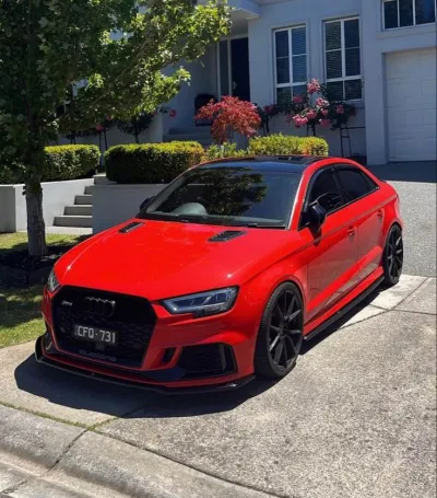Ravoony Plus Glossy Crystal Ferrari Red Vinyl Car Wrap review Alexandre COSTE