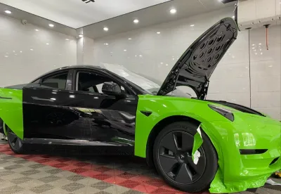 Ravoony Plus Lime Green Vinyl Wrap review Allison New 00