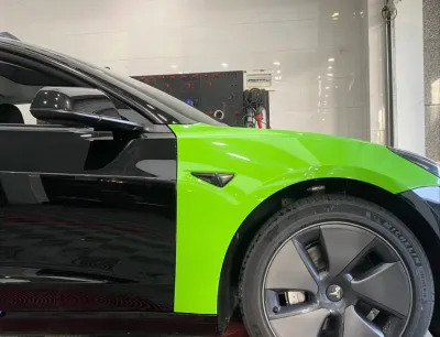  Ravoony Plus Lime Green Vinyl Wrap review Allison New 02