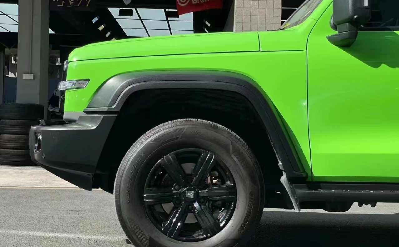 Ravoony Plus Lime Green Vinyl Wrap review Lisa Rossetti 02