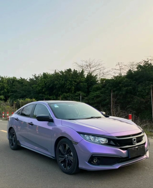 Ravoony Plus Twin Candy Grey Purple Color Fliper Car Wrap review 