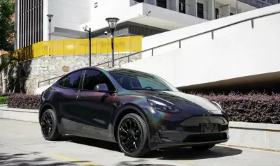 Ravoony Plus Glossy Laser Black Car Vinyl Wrap review Nathan Murphy 00