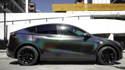 Ravoony Plus Glossy Laser Black Car Vinyl Wrap review Nathan Murphy 02