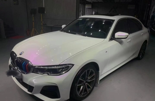 Ravoony Plus PET Glossy White to Purple Vinyl Car Wrap review 