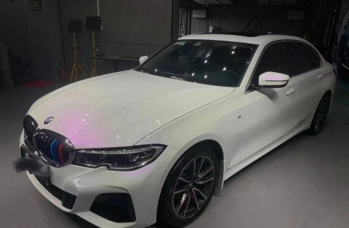 Ravoony Plus PET Glossy White to Purple Vinyl Car Wrap review