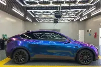 Ravoony Plus Purple And Blue Chameleon Car Wrap review 1