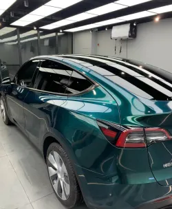   Ravoony Plus Glossy Royal Green Vinyl Car Wrap review Furkan Tuna 02