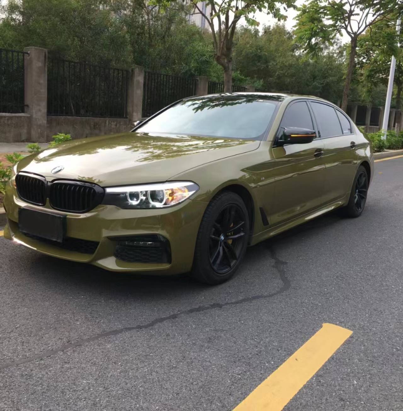Ravoony Plus Audi Gloss Army Green Vinyl Car Wrap review Payton Pitts