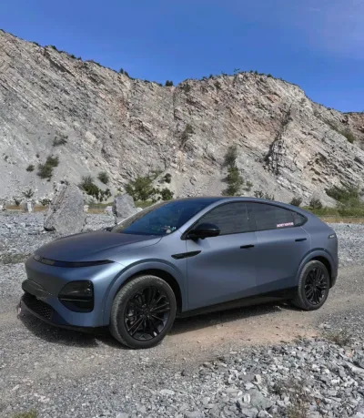   Ravoony Plus Ultra-Matte Blue Grey Car Wrap review Adam Kashwa 01