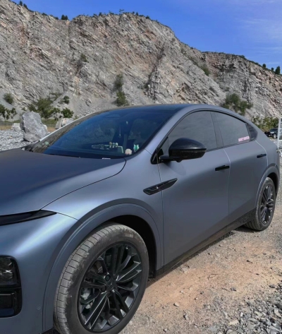   Ravoony Plus Ultra-Matte Blue Grey Car Wrap review Adam Kashwa 02