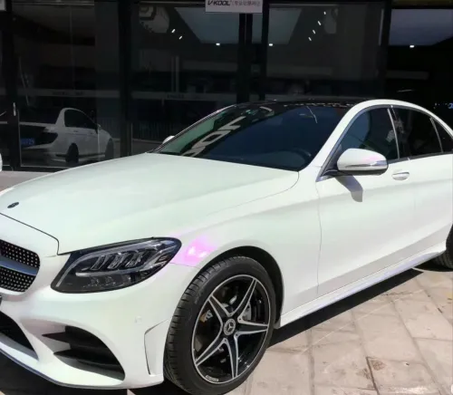 Ravoony Plus Glossy White to Purple Vinyl Car Wrap review 