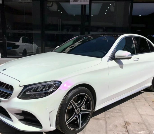 Ravoony Plus PET Glossy White to Purple Vinyl Car Wrap review 