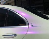Ravoony Plus PET Glossy White to Purple Vinyl Car Wrap review 2