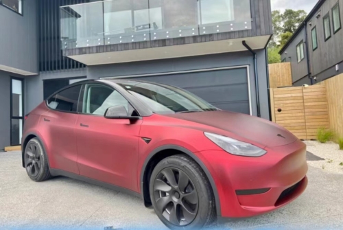 Ravoony Plus Matte Chrome Red Vinyl Car Wrap review 