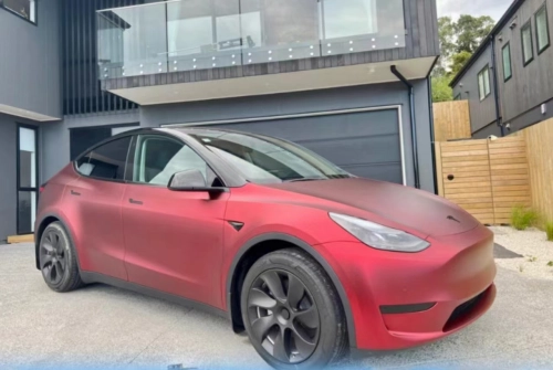 Ravoony Plus Matte Chrome Red Vinyl Car Wrap review 