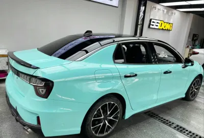 Ravoony Basic Glossy Tiffany Blue Car Vinyl Wrap review Austin Nunn 01