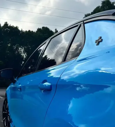 Ravoony Basic Glossy Crystal Blue Sky Car Vinyl Wrap review Anthony Aust 01