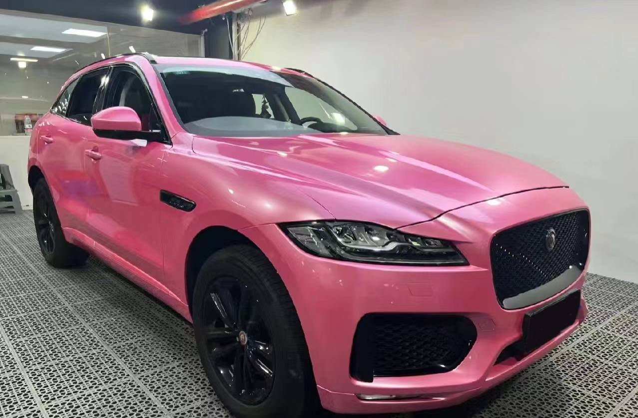 Ravoony Basic Glossy Metal Paint Shell Pink Car Wrap review Sam Bell