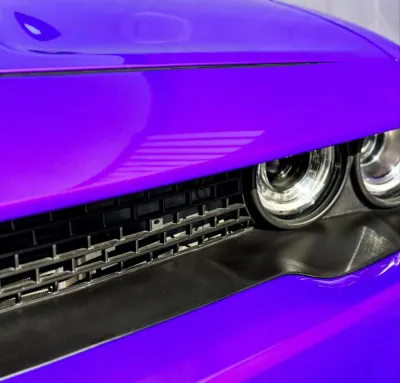Ravoony Basic Glossy Explosion Purple Car Vinyl Wrap review Angie  Misenheimer 01