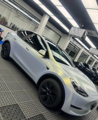 Ravoony Plus Ultra-Matte Gold Blue Car Vinyl Wrap review 0