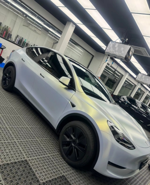 Ravoony Plus Ultra-Matte Gold Blue Car Vinyl Wrap review 