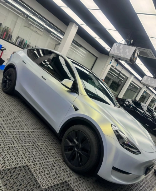 Ravoony Plus Ultra-Matte Gold Blue Car Vinyl Wrap review 