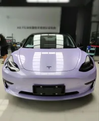 Ravoony Plus Glossy Violet Star Car Wrap review 1