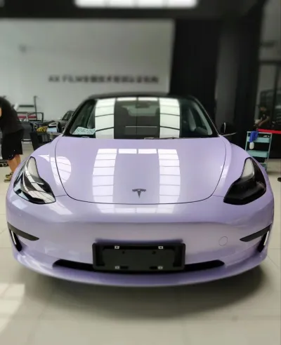 Ravoony Plus Glossy Violet Star Car Wrap review Behrend Ludwig 01