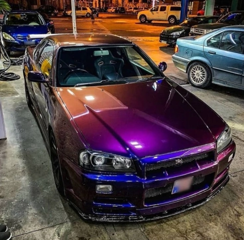 Ravoony Plus Purple And Blue Chameleon Car Wrap review 