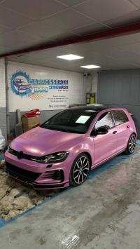 Ravoony Plus Glossy Laser Pink Car Vinyl Wrap review 0